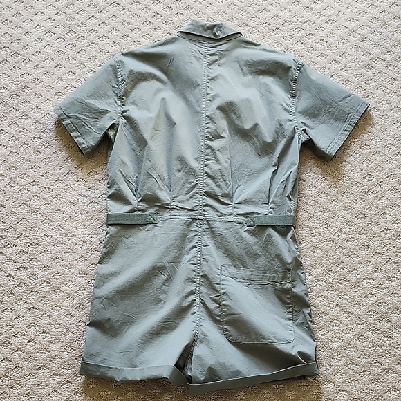 Women's Pistola Olive Green Short Sleeve Jumpsuit - Picture 3 of 8
